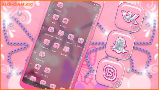Diamond Butterfly Launcher Theme screenshot