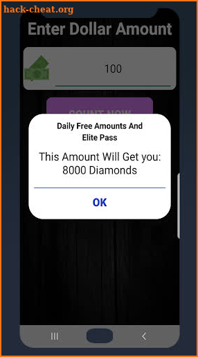 Diamond Calculator For free firee free screenshot
