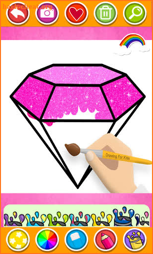 Diamond Coloring and Drawing for kids 2 screenshot