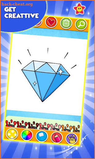 Diamond Coloring and Drawing for kids screenshot
