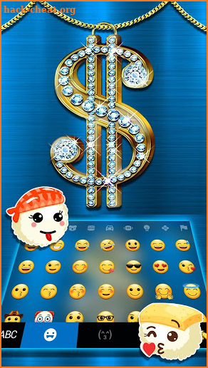 Diamond Dollar Keyboard Theme screenshot