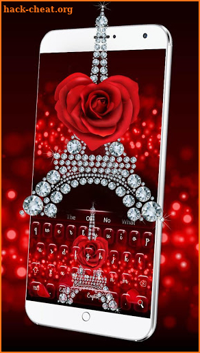 Diamond Eiffel Rose Keyboard screenshot