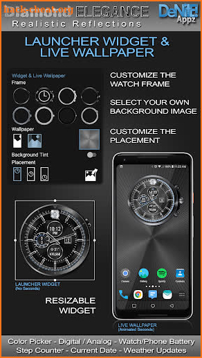 Diamond Elegance HD Watch Face screenshot