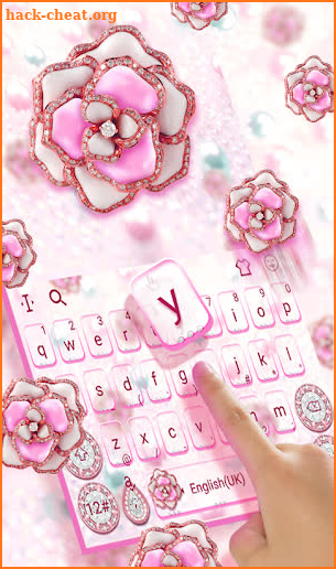 Diamond Flower Keyboard Theme screenshot