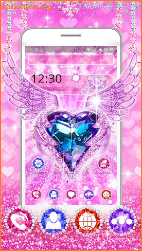 Diamond Heart Theme screenshot