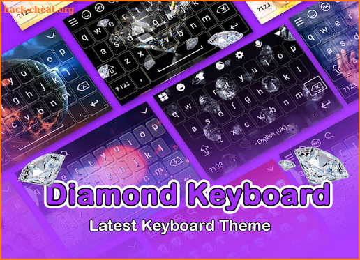 Diamond Keyboard Theme - Latest Keyboard Theme screenshot