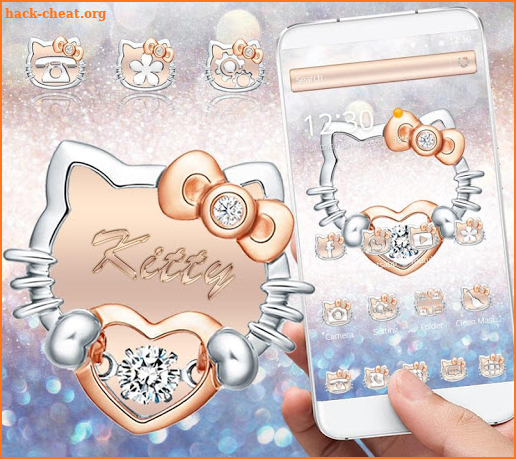 Diamond Kitty Theme Wallpaper screenshot