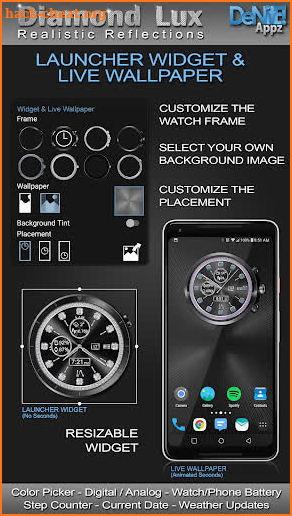 Diamond Lux HD Watch Face Widget & Live Wallpaper screenshot