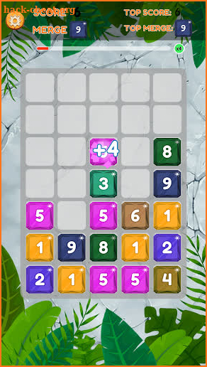 Diamond Merge Number - Drag and Merge Puzzle game screenshot
