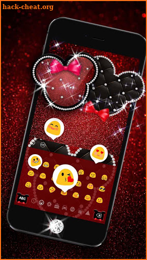 Diamond Mickey Love keyboard theme. screenshot