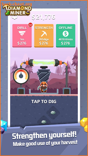 Diamond Miner: Treasure Digger!! screenshot