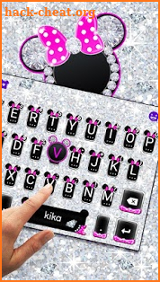 Diamond Pink Minnies Keyboard screenshot