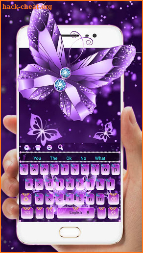 Diamond Purple Butterfly Keyboard screenshot
