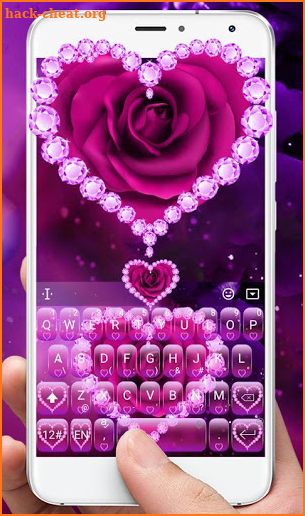 Diamond Rose Keyboard Theme screenshot