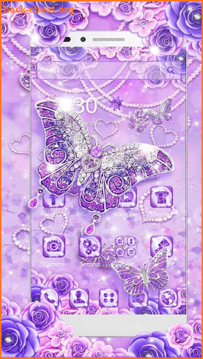 Diamond Shine Butterfly Theme screenshot