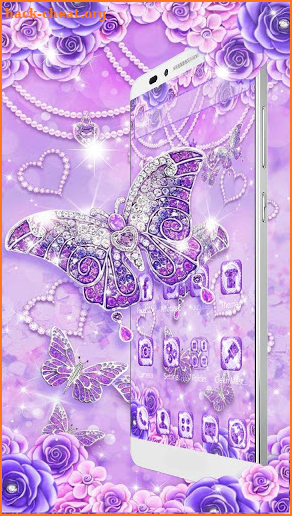 Diamond Shine Butterfly Theme screenshot