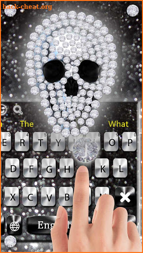 Diamond Skull Keyboard Theme screenshot