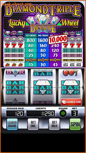 Diamond Triple Lucky Wheel Slots screenshot