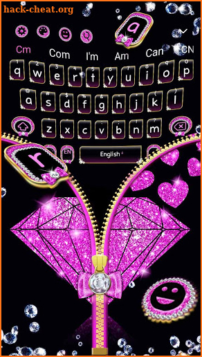 Diamond Ziplock Keyboard Theme screenshot