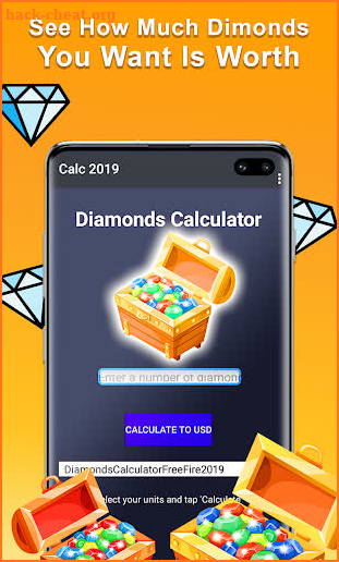 Diamonds 💎 Calculator For Free Fire 2019 screenshot