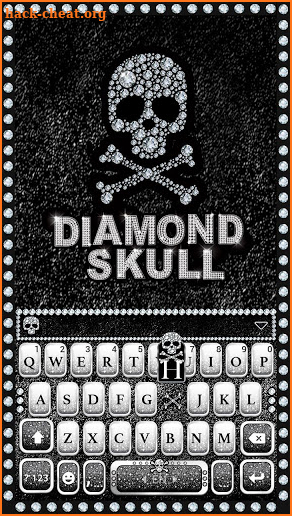 Diamondskull Keyboard Theme screenshot