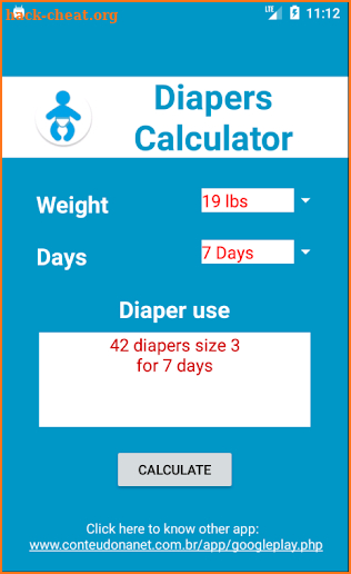 Diaper - Calculator screenshot