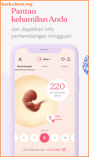 Diary Bunda Aplikasi Kehamilan screenshot