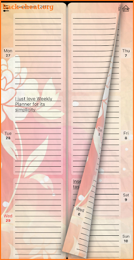 Diary "Weekly Planner" screenshot