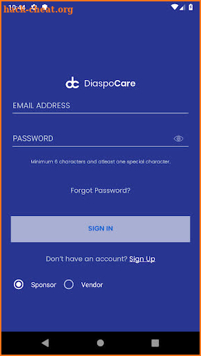 Diaspocare screenshot