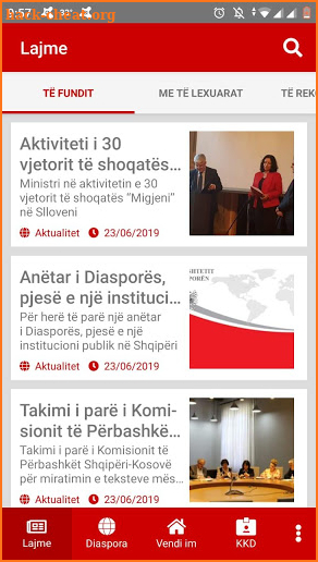 Diaspora Shqiptare screenshot