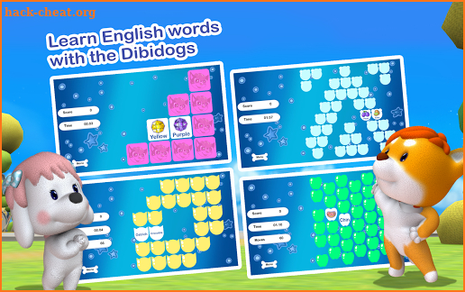 Dibidogs Learning English Memory Game screenshot