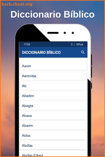 Diccionario Bíblico Cristiano Gratis Offline screenshot