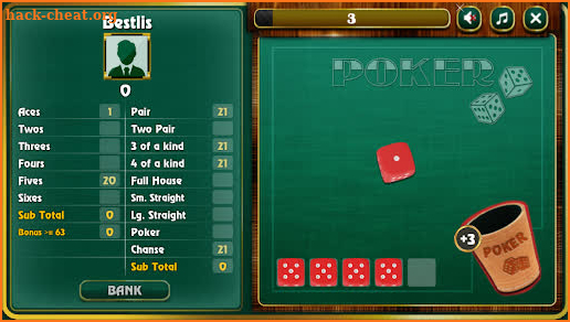 Dice Poker screenshot