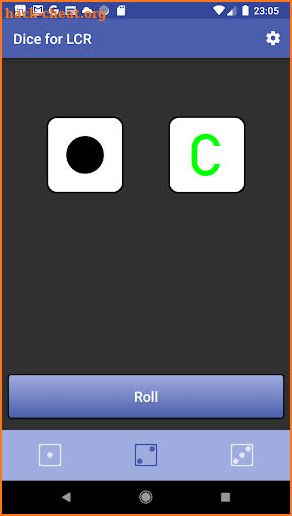 Dice Roller LCR - Left Center Right screenshot