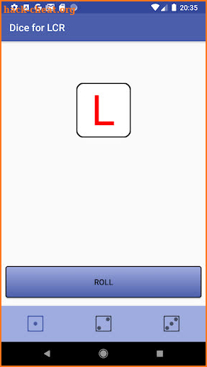 Dice Roller LCR - Left Center Right screenshot