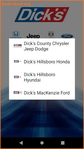 Dick’s Auto Group screenshot