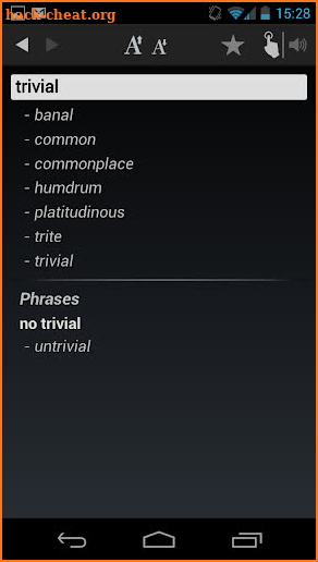 Dictionary Spanish English screenshot