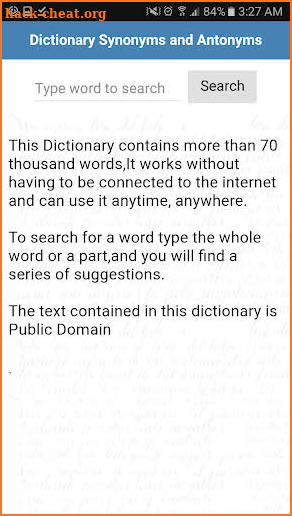 Dictionary Synonyms & Antonyms screenshot