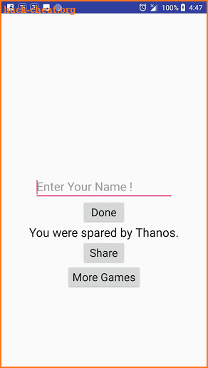 Did Thanos Kill Me screenshot