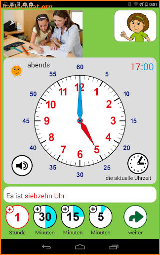 Die Uhr & Uhrzeit lernen screenshot