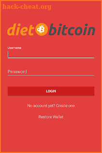 dietbitcoin wallet screenshot