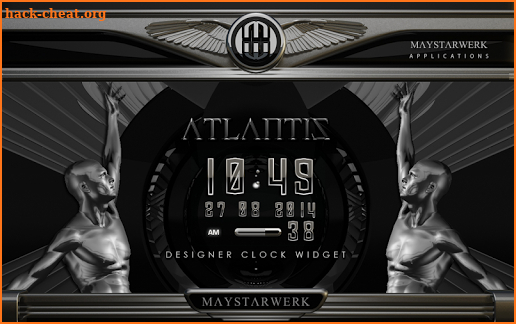 Digi Clock Widget Atlantis screenshot