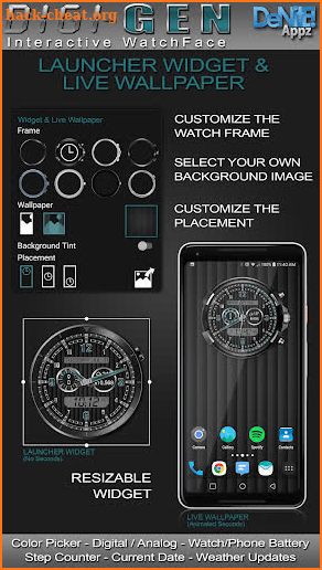Digi-Gen HD Watch Face screenshot