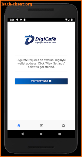 DigiCafe - Mobile DigiByte Point of Sale screenshot