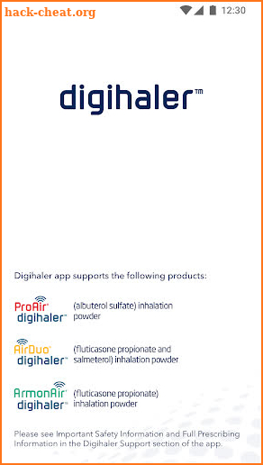 Digihaler® screenshot