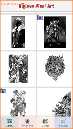 Digimon Pixel Art screenshot