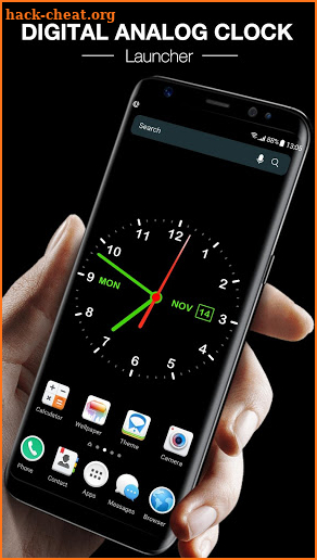 Digital Analog Clock Live Wallpaper & Launcher screenshot