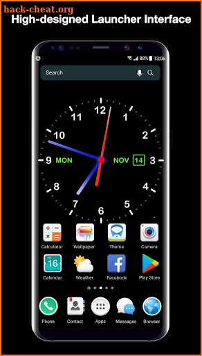 Digital Analog Clock Live Wallpaper & Launcher screenshot