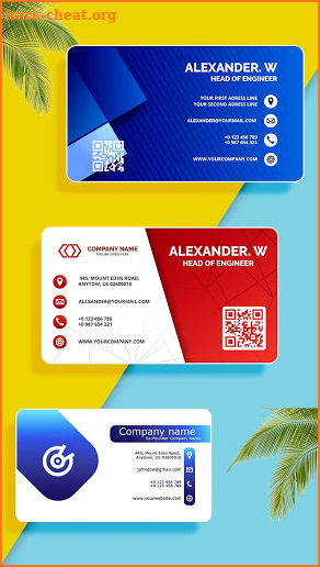 Digital Business Card Maker screenshot