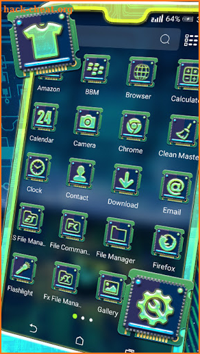 Digital Circuit Launcher Theme screenshot